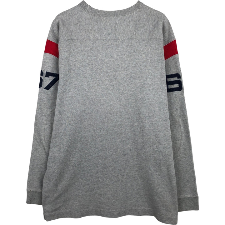 Ralph Lauren POLO JEANS COMPANY Logo sweatshirt, men's XL size cotton gray type Vintage Second Hand