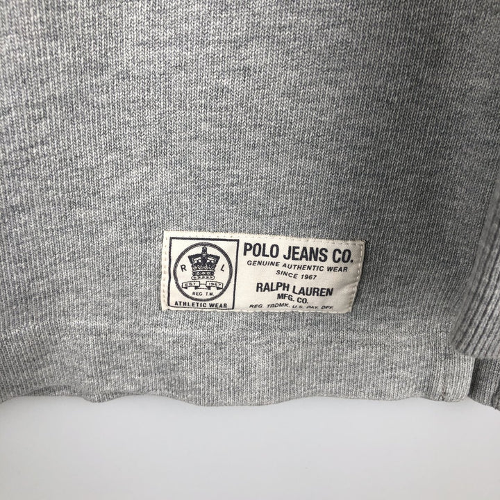 Ralph Lauren POLO JEANS COMPANY Logo sweatshirt, men's XL size cotton gray type Vintage Second Hand