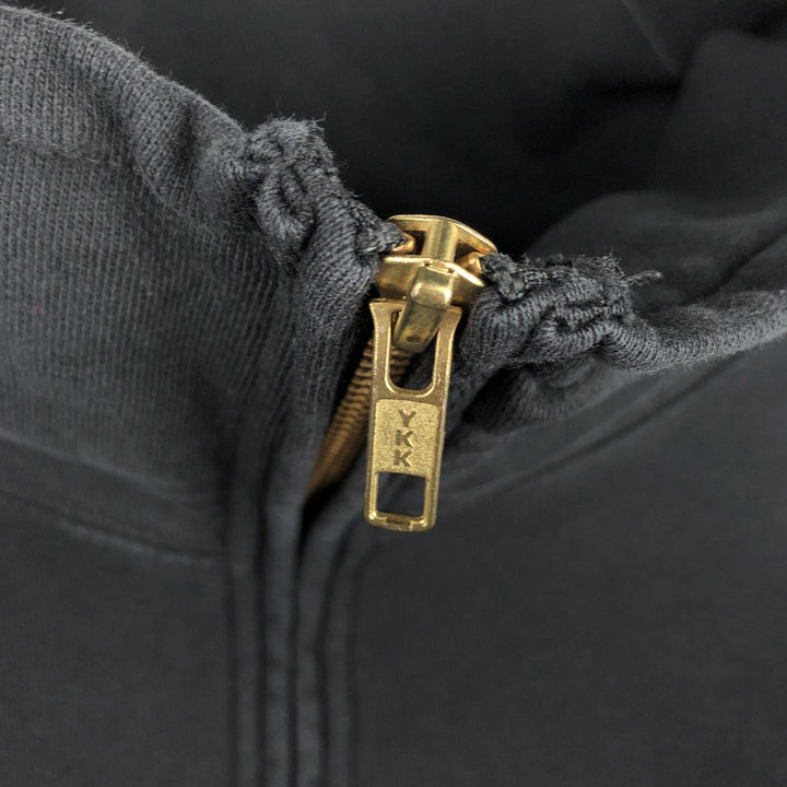 J.Crew Half-Zip Sweatshirt, Men's Size Medium cotton black type Vintage Second Hand