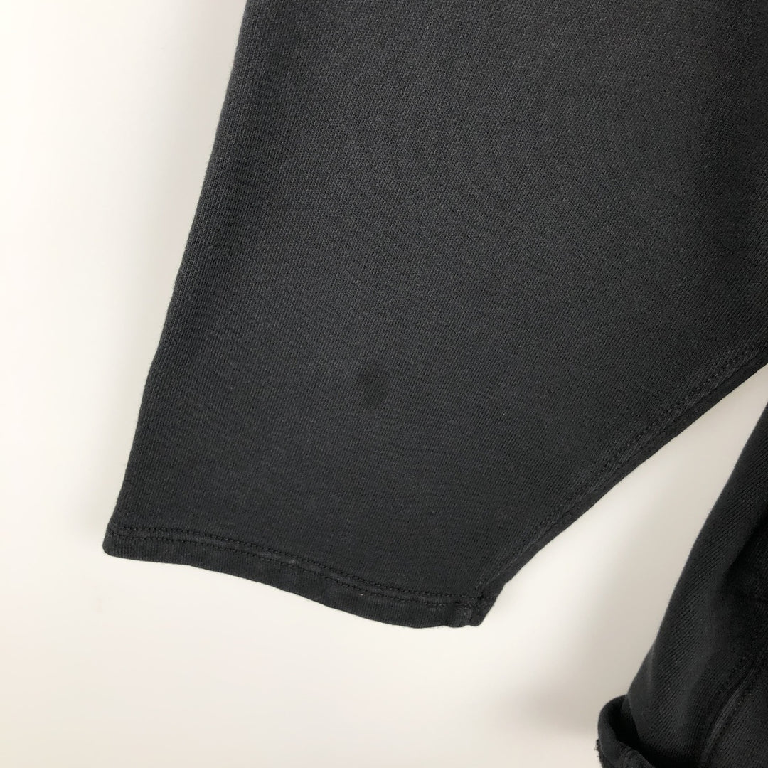 J.Crew Half-Zip Sweatshirt, Men's Size Medium cotton black type Vintage Second Hand