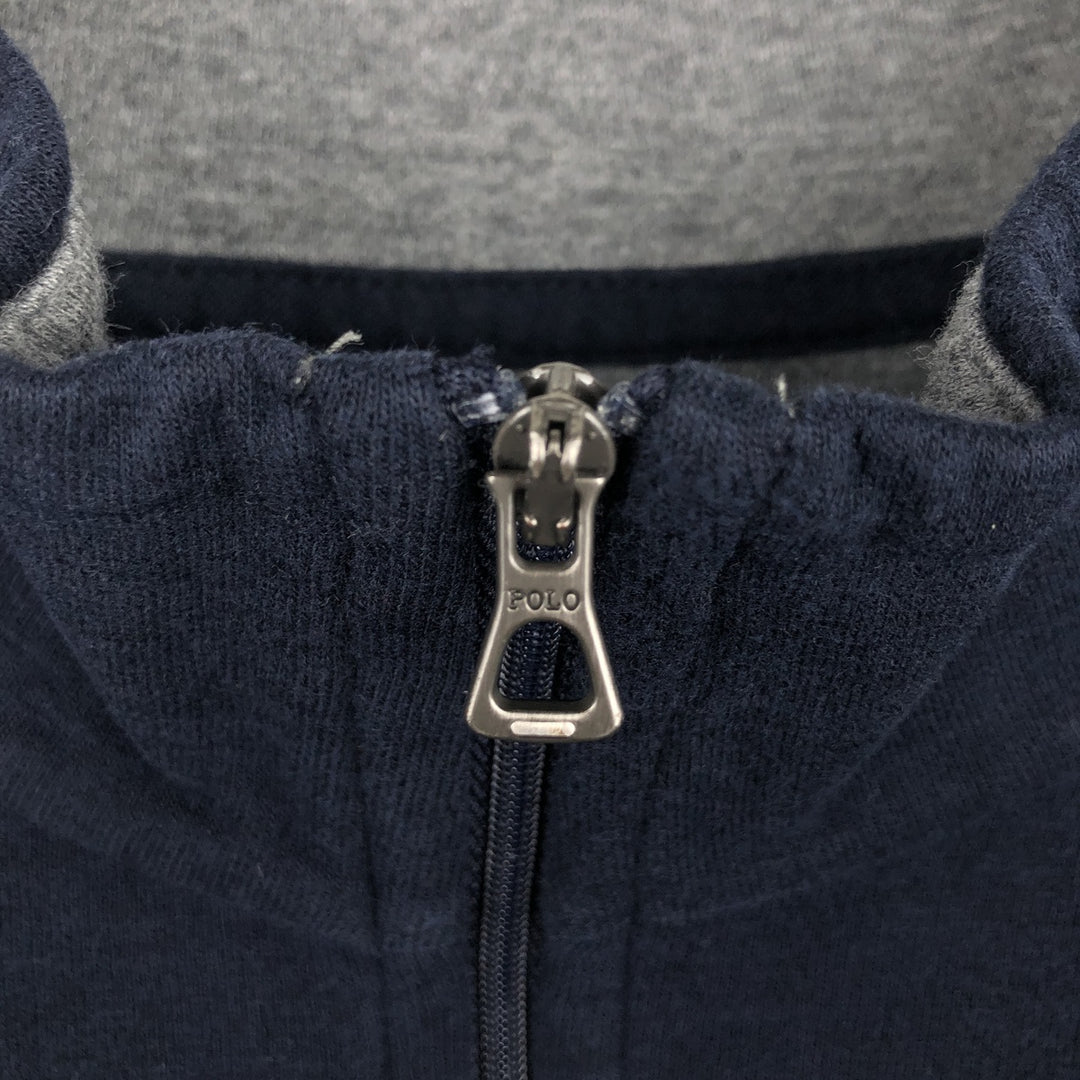 Ralph Lauren POLO RALPH LAUREN Half-zip sweatshirt, sweatshirt, men's size L cotton navy blue type Vintage Second Hand