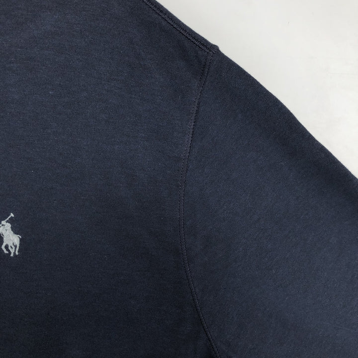 Ralph Lauren POLO RALPH LAUREN Half-zip sweatshirt, sweatshirt, men's size L cotton navy blue type Vintage Second Hand