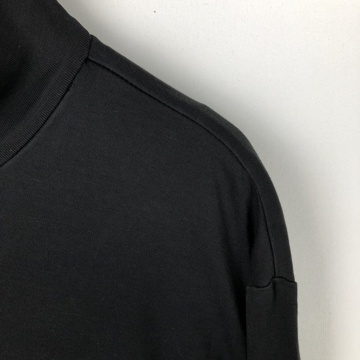 Ralph Lauren POLO RALPH LAUREN Half-Zip Long T-Shirt, Men's XL cotton black type Vintage Second Hand