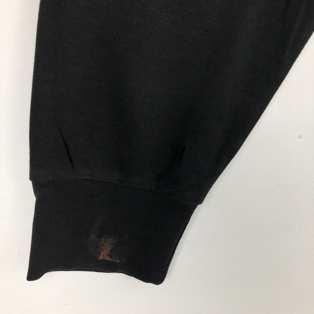 Ralph Lauren POLO RALPH LAUREN Half-Zip Long T-Shirt, Men's XL cotton black type Vintage Second Hand