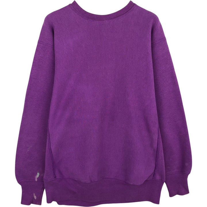 Vintage 90'S Champion Reverse Weave One-Point Logo Sweatshirt, Made in USA, Men's Size XL cotton purple type Vintage Second Hand