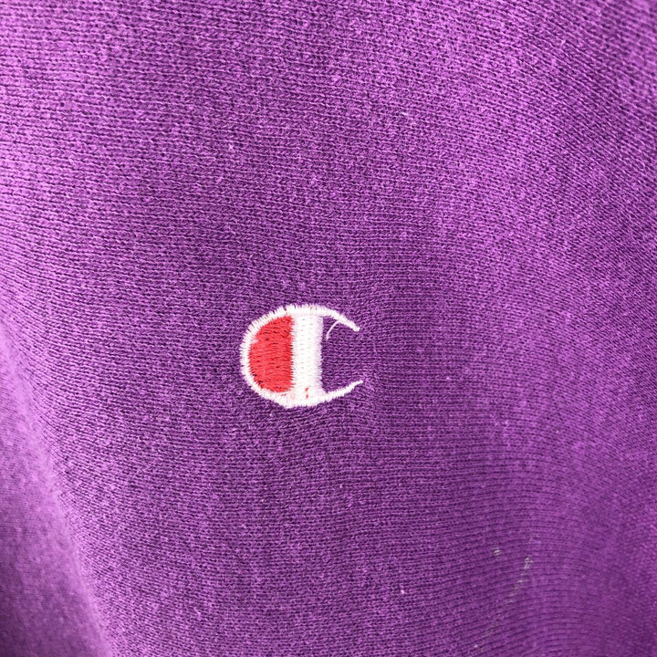 Vintage 90'S Champion Reverse Weave One-Point Logo Sweatshirt, Made in USA, Men's Size XL cotton purple type Vintage Second Hand