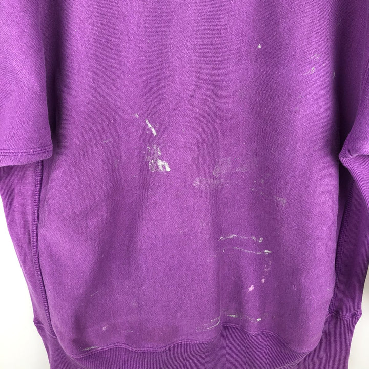 Vintage 90'S Champion Reverse Weave One-Point Logo Sweatshirt, Made in USA, Men's Size XL cotton purple type Vintage Second Hand
