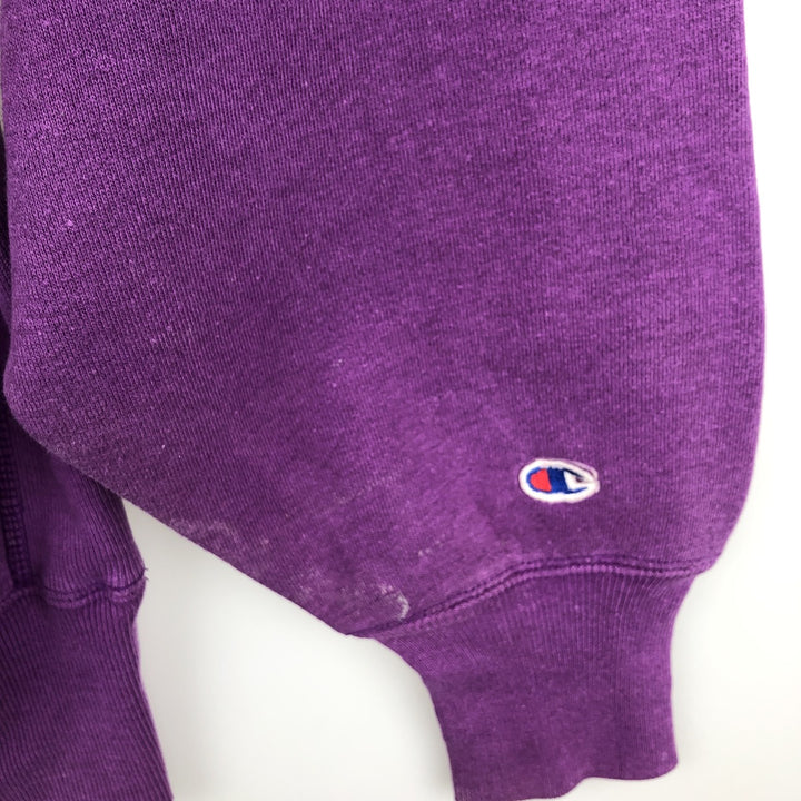 Vintage 90'S Champion Reverse Weave One-Point Logo Sweatshirt, Made in USA, Men's Size XL cotton purple type Vintage Second Hand