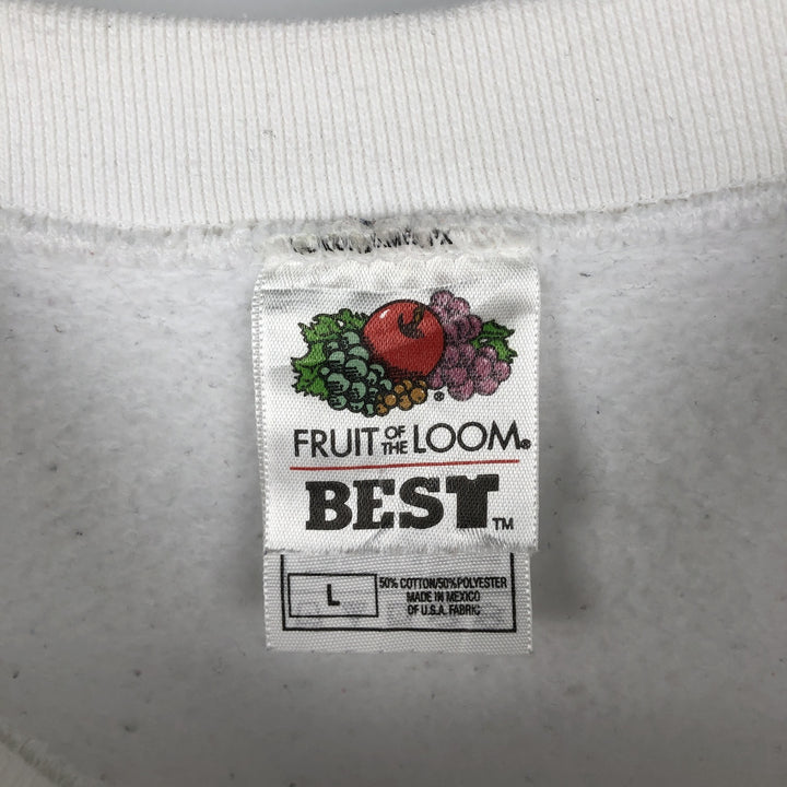 90s-00'S Fruit of the Loom OZ Wizard of Oz TOTO Character Sweatshirt, Men's Size L cotton white type Vintage Second Hand