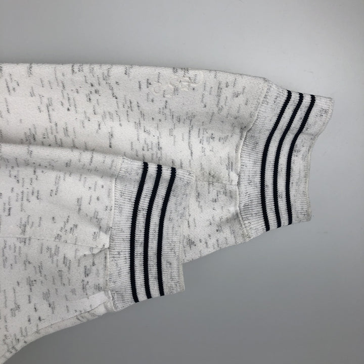 GENUS College Half-Zip Sweatshirt, Made in USA, Men's Size L polyester white type Vintage Second Hand