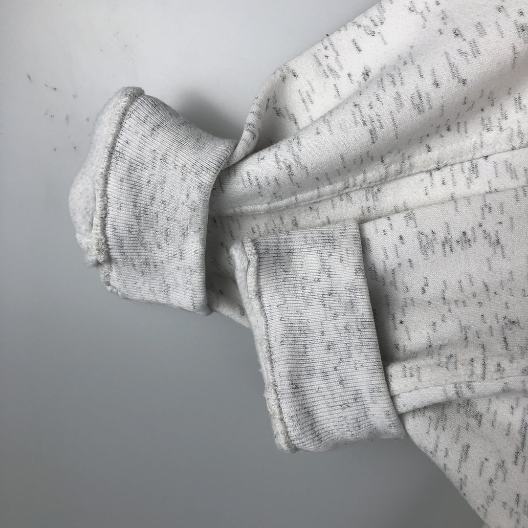 GENUS College Half-Zip Sweatshirt, Made in USA, Men's Size L polyester white type Vintage Second Hand
