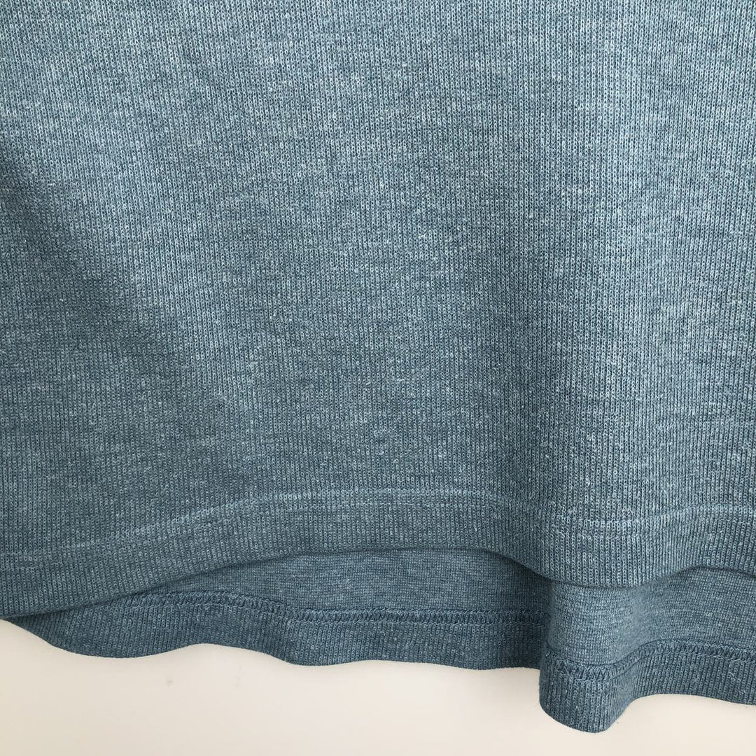 QUIKSILVER Long Sleeve Polo Shirt, Men's Size L unclear Blue type light blue Vintage Second Hand
