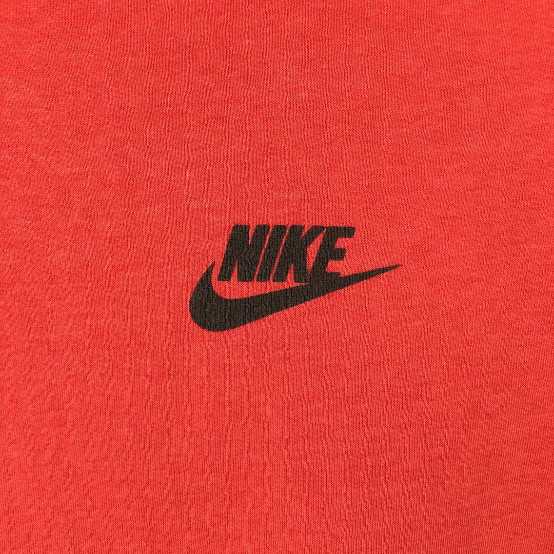 Vintage 90'S Nike silver tag print sweatshirt, made in Australia, size L, men's polyester red type Vintage Second Hand
