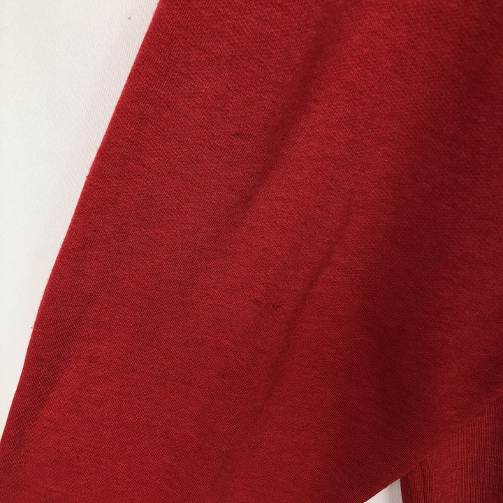 Vintage 90'S Nike silver tag print sweatshirt, made in Australia, size L, men's polyester red type Vintage Second Hand