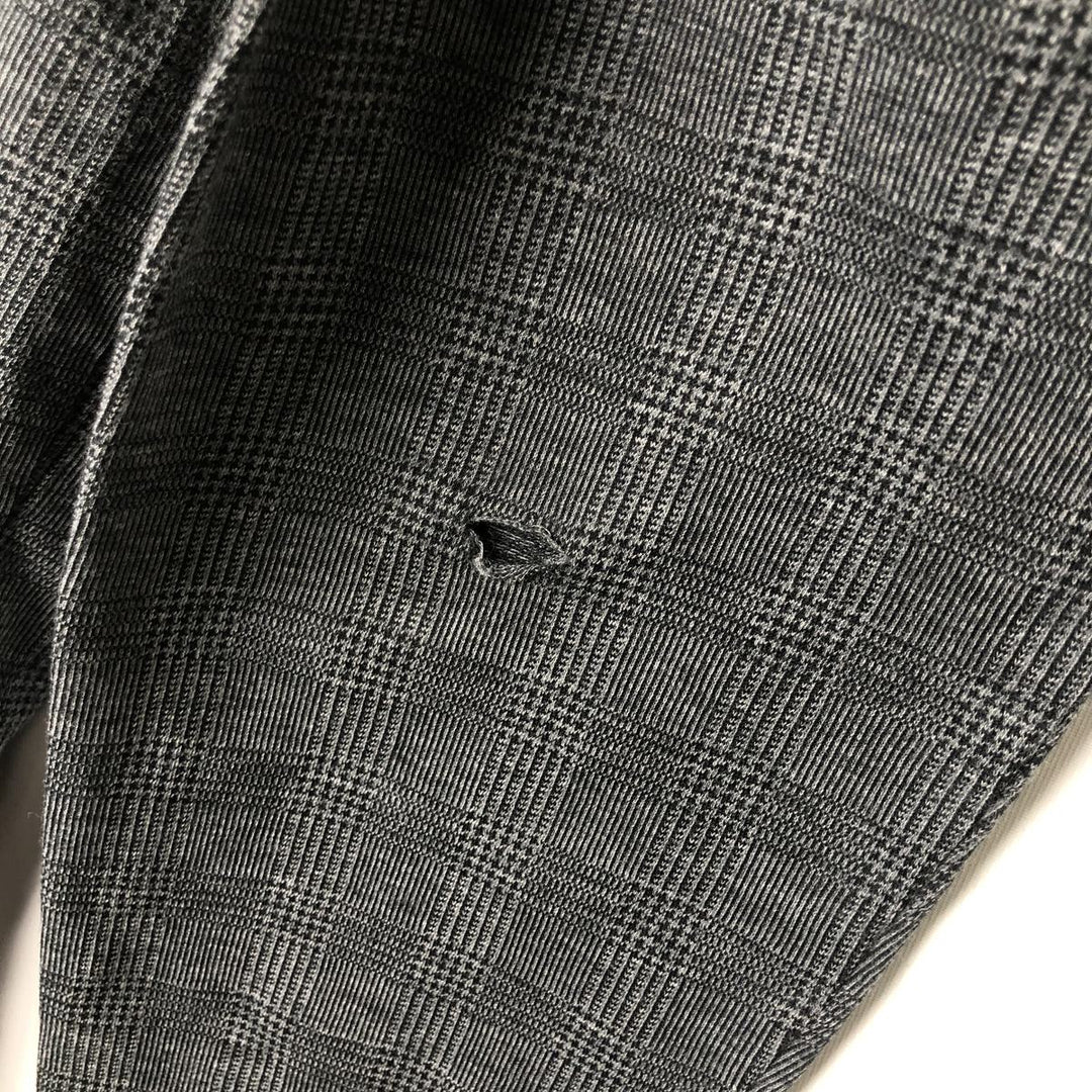 Ralph Lauren POLO by Ralph Lauren long-sleeved checked polo shirt, men's size M Pima Cotton gray type Vintage Second Hand