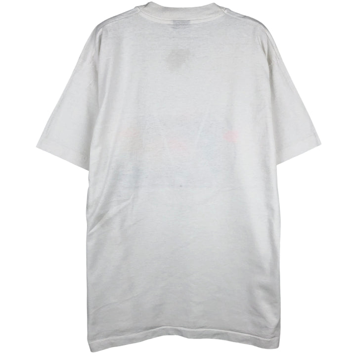 90'S Screen Stars Best College T-Shirt, Made in USA, Men's Size Large, Vintage cotton white type Vintage Second Hand