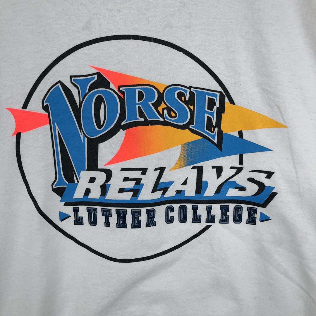 90'S Screen Stars Best College T-Shirt, Made in USA, Men's Size Large, Vintage cotton white type Vintage Second Hand