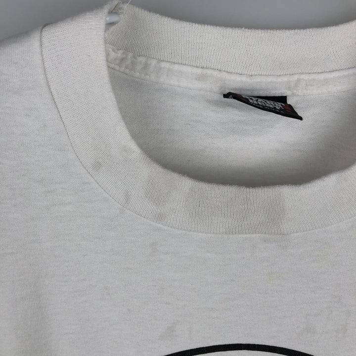 90'S Screen Stars Best College T-Shirt, Made in USA, Men's Size Large, Vintage cotton white type Vintage Second Hand