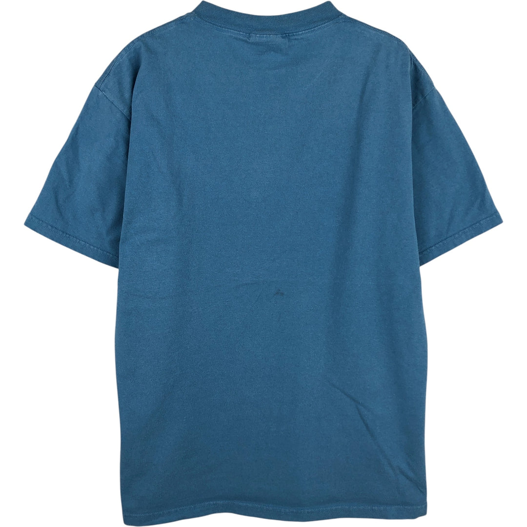 Jansport College T-Shirt, Made in USA, Men's Size L cotton blue type Vintage Second Hand