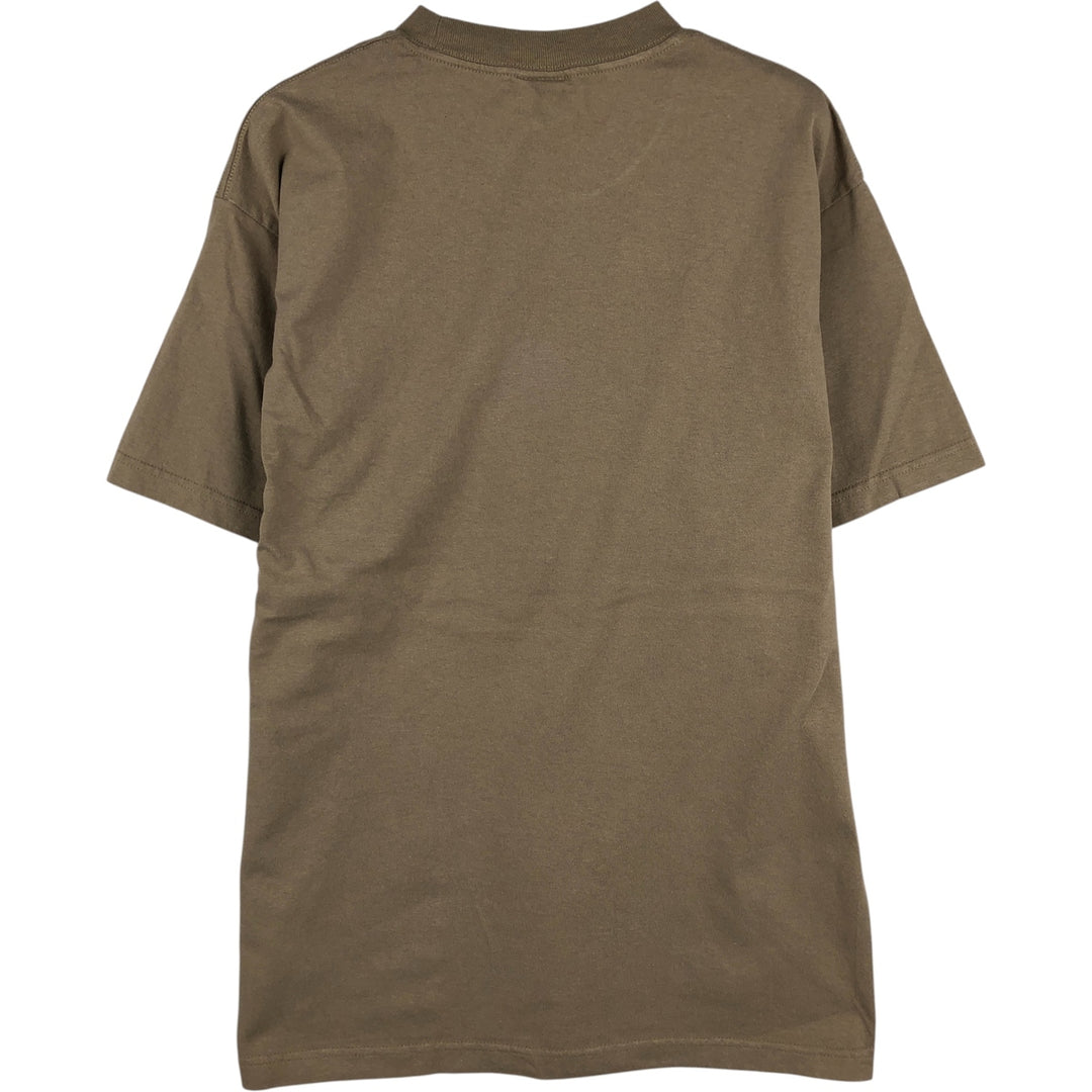 Vintage 90'S Murina print T-shirt, Made in USA, Men's Size L cotton Khaki type brown Vintage Second Hand