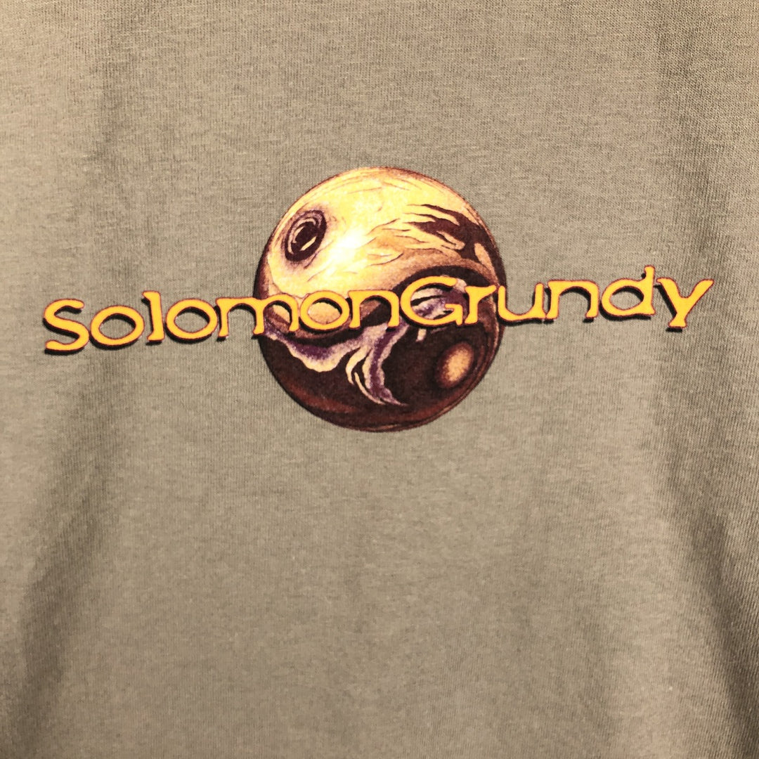 Vintage 90'S Murina print T-shirt, Made in USA, Men's Size L cotton Khaki type brown Vintage Second Hand