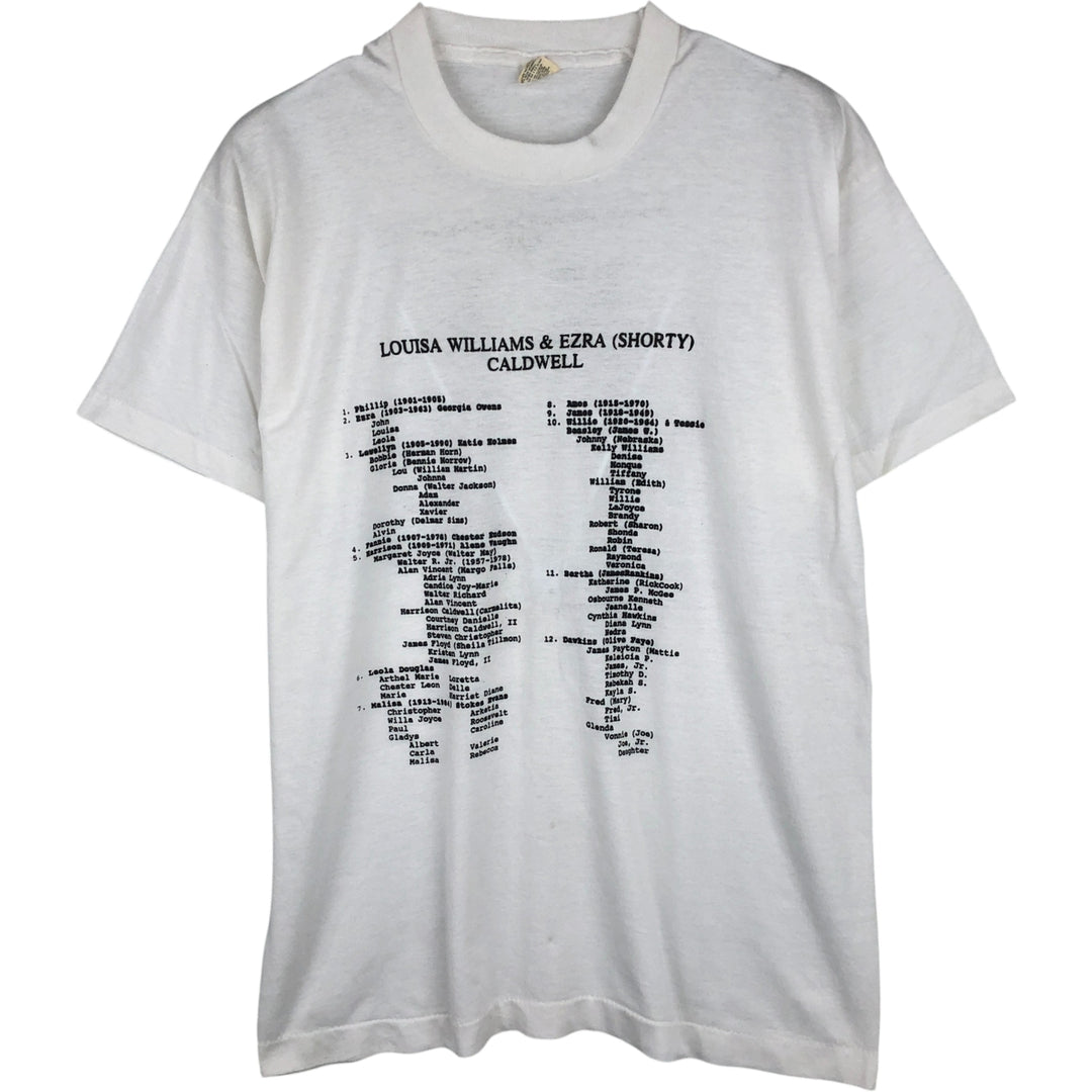 Vintage 1980'S Screen Stars print T-shirt, Made in USA, Men's XL cotton white type Vintage Second Hand