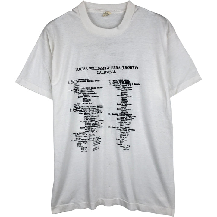 Vintage 1980'S Screen Stars print T-shirt, Made in USA, Men's XL cotton white type Vintage Second Hand