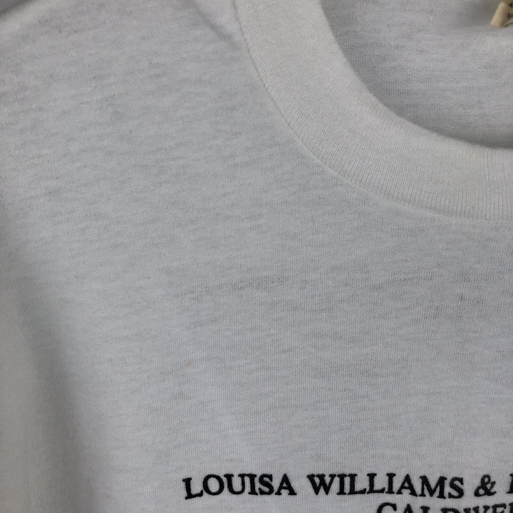 Vintage 1980'S Screen Stars print T-shirt, Made in USA, Men's XL cotton white type Vintage Second Hand