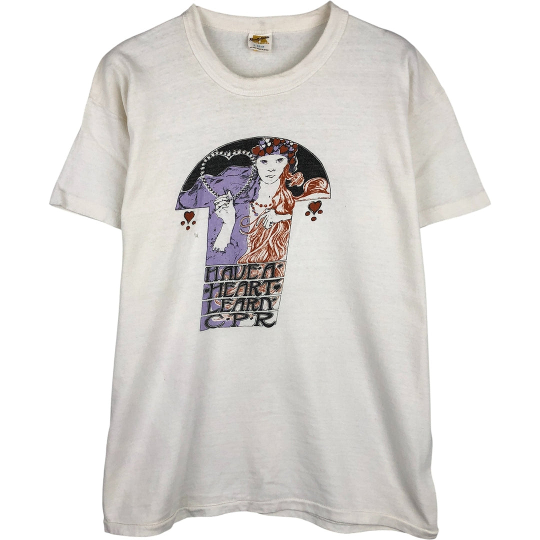 Vintage 1980'S Russell Art T-Shirt, Made in USA, Men's Size L cotton unbleached Vintage Second Hand