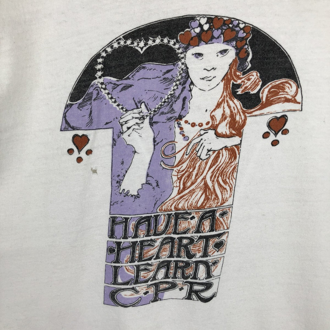 Vintage 1980'S Russell Art T-Shirt, Made in USA, Men's Size L cotton unbleached Vintage Second Hand