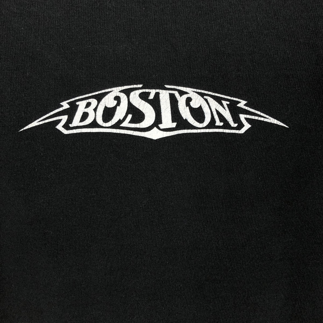 90'S Fruit of the Loom Wojtek Ciudmak Boston Art T-Shirt, Made in USA, Men's Size L (approx.), Vintage cotton black type Vintage Second Hand