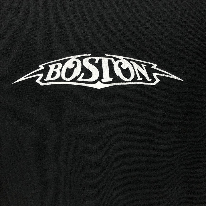 90'S Fruit of the Loom Wojtek Ciudmak Boston Art T-Shirt, Made in USA, Men's Size L (approx.), Vintage cotton black type Vintage Second Hand