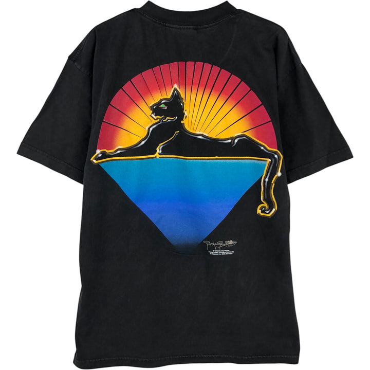 2000'S Gildan Heavy Weight Cotton Print T-Shirt, Men's Size L cotton black type Vintage Second Hand