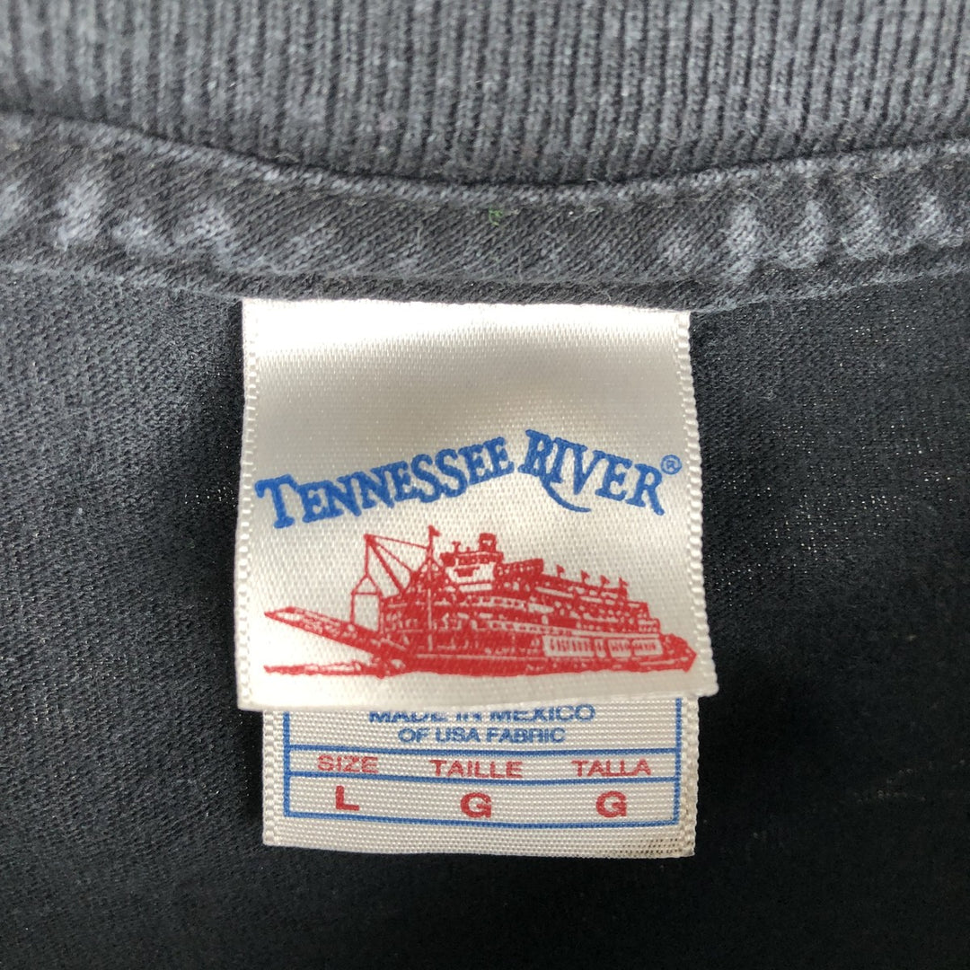 2000'S TENNESSEE RIVER Band T-Shirt, Men's Size L cotton black type Vintage Second Hand