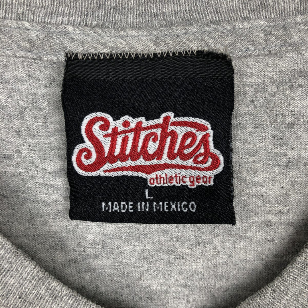 2000'S Stitches MLB New York Yankees Sports Print T-Shirt, Men's Size L (approx.) cotton gray type Vintage Second Hand