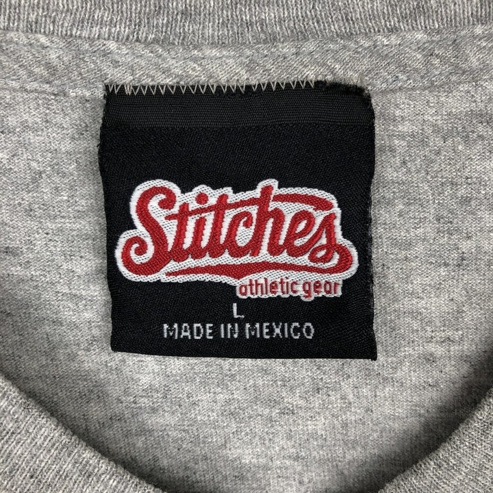 2000'S Stitches MLB New York Yankees Sports Print T-Shirt, Men's Size L (approx.) cotton gray type Vintage Second Hand