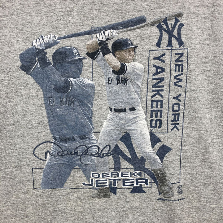 2000'S Stitches MLB New York Yankees Sports Print T-Shirt, Men's Size L (approx.) cotton gray type Vintage Second Hand