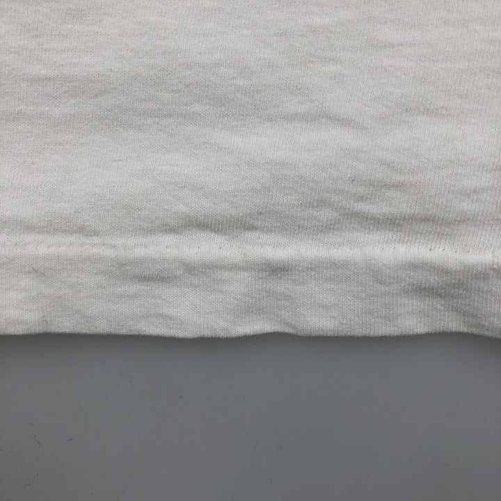 90'S Fruit of the Loom printed T-shirt, made in the USA, men's XL size, vintage cotton white type Vintage Second Hand