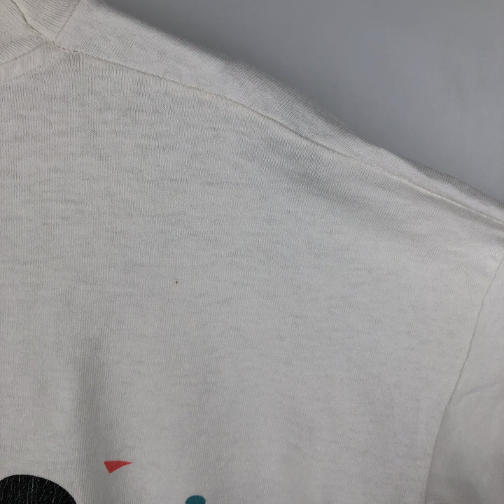 90'S Fruit of the Loom printed T-shirt, made in the USA, men's XL size, vintage cotton white type Vintage Second Hand