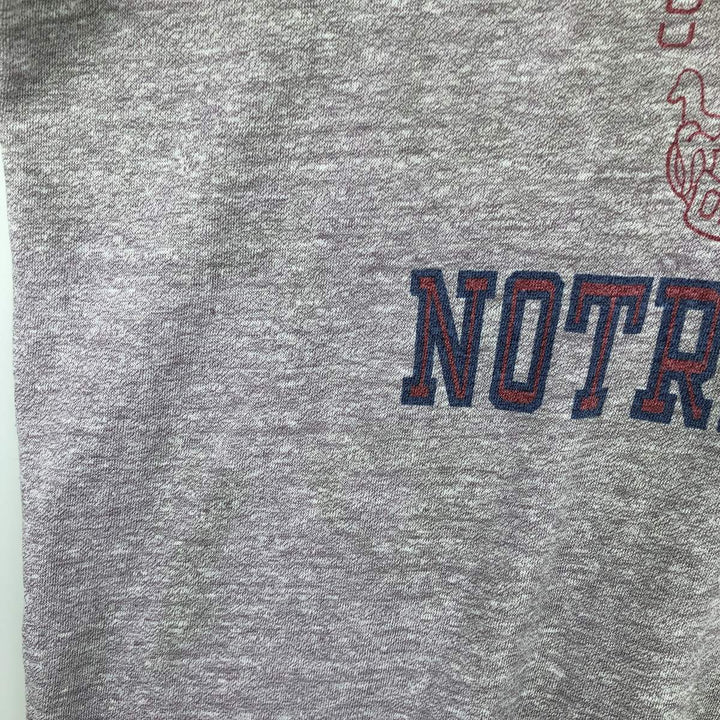 1980'S Champion Tricot Tag Notre Dame University Triple Print College T-Shirt, Made in USA, Men's XL cotton purple type Vintage Second Hand