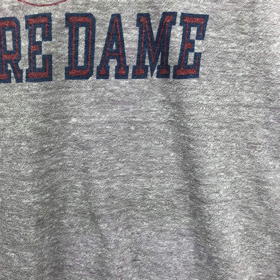 1980'S Champion Tricot Tag Notre Dame University Triple Print College T-Shirt, Made in USA, Men's XL cotton purple type Vintage Second Hand
