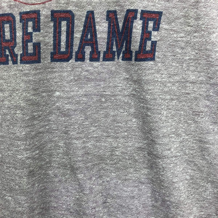 1980'S Champion Tricot Tag Notre Dame University Triple Print College T-Shirt, Made in USA, Men's XL cotton purple type Vintage Second Hand
