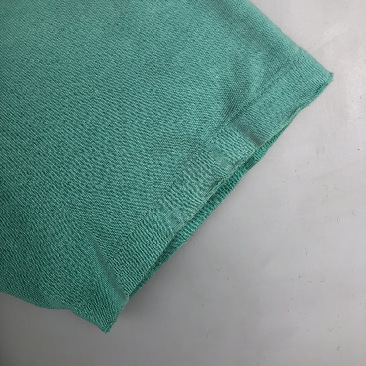 Vintage 1980'S Hanes BEEFY-T Blue Tag College T-Shirt, Made in USA, Men's Size XL cotton Mint green Vintage Second Hand