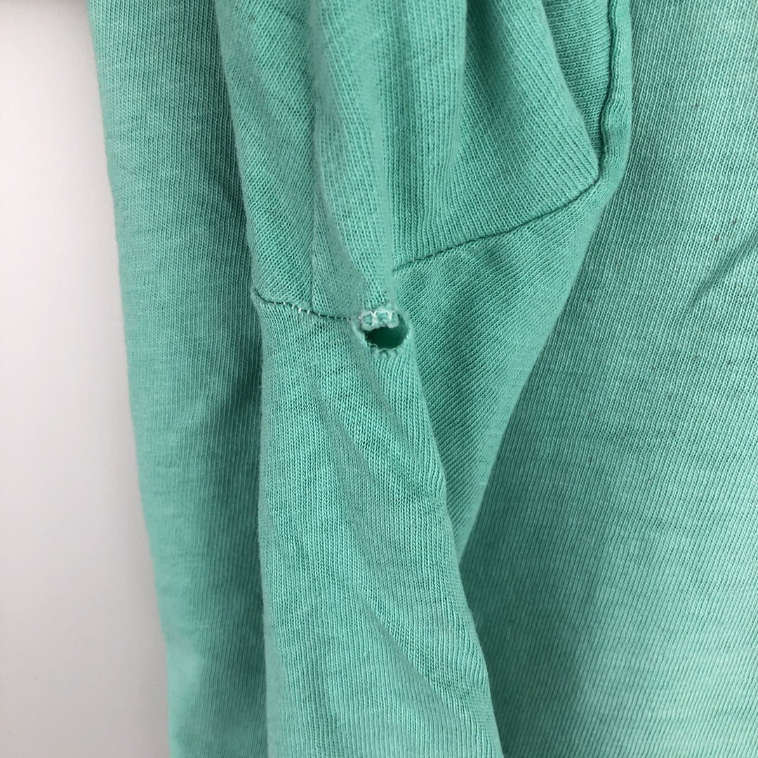 Vintage 1980'S Hanes BEEFY-T Blue Tag College T-Shirt, Made in USA, Men's Size XL cotton Mint green Vintage Second Hand