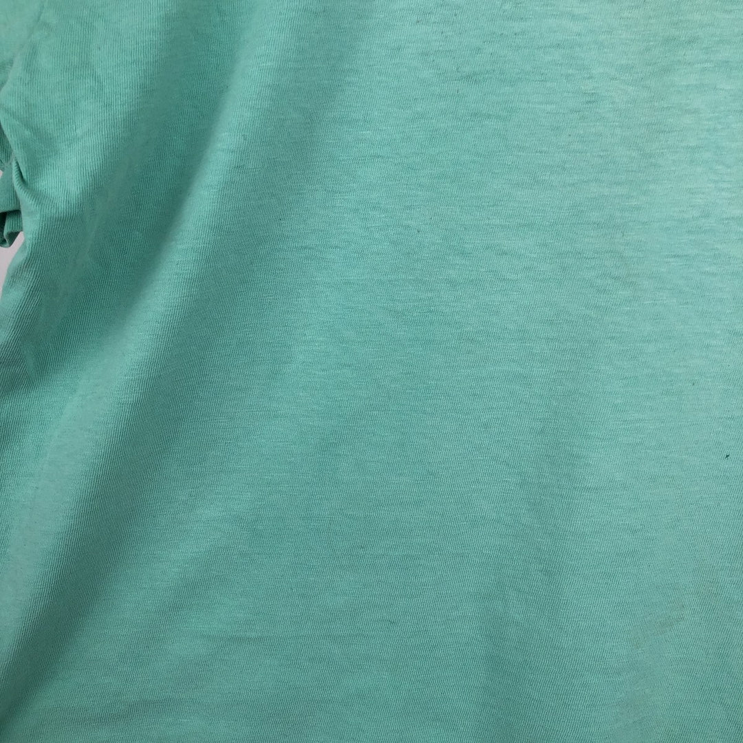 Vintage 1980'S Hanes BEEFY-T Blue Tag College T-Shirt, Made in USA, Men's Size XL cotton Mint green Vintage Second Hand