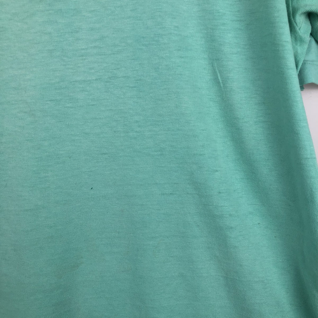 Vintage 1980'S Hanes BEEFY-T Blue Tag College T-Shirt, Made in USA, Men's Size XL cotton Mint green Vintage Second Hand