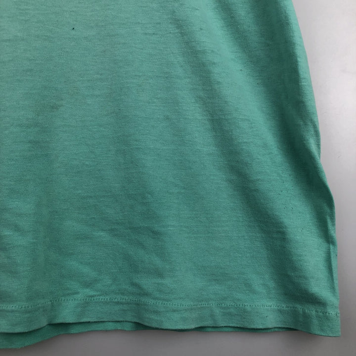 Vintage 1980'S Hanes BEEFY-T Blue Tag College T-Shirt, Made in USA, Men's Size XL cotton Mint green Vintage Second Hand