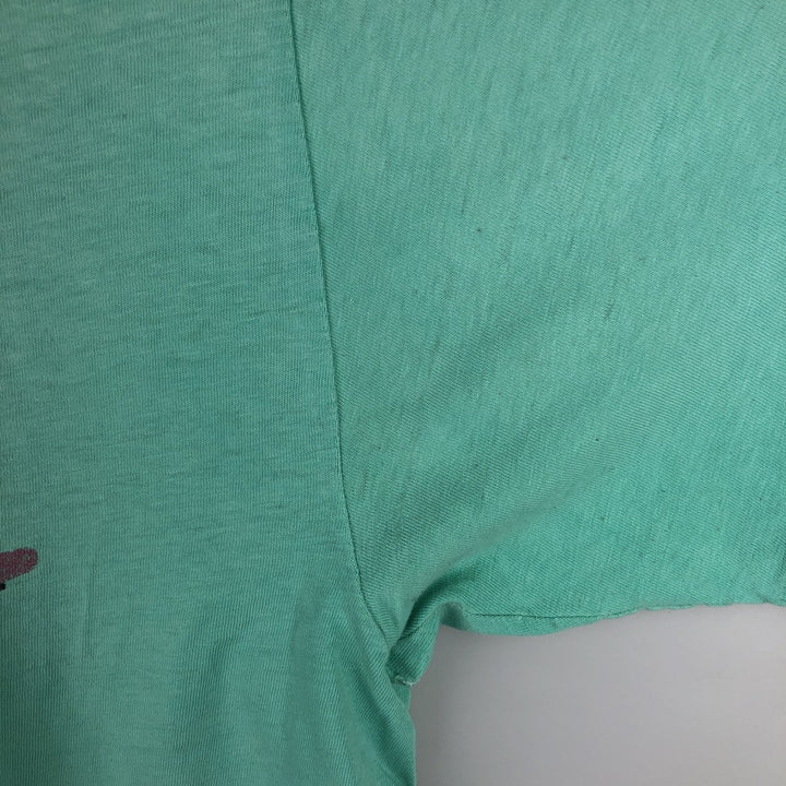 Vintage 1980'S Hanes BEEFY-T Blue Tag College T-Shirt, Made in USA, Men's Size XL cotton Mint green Vintage Second Hand