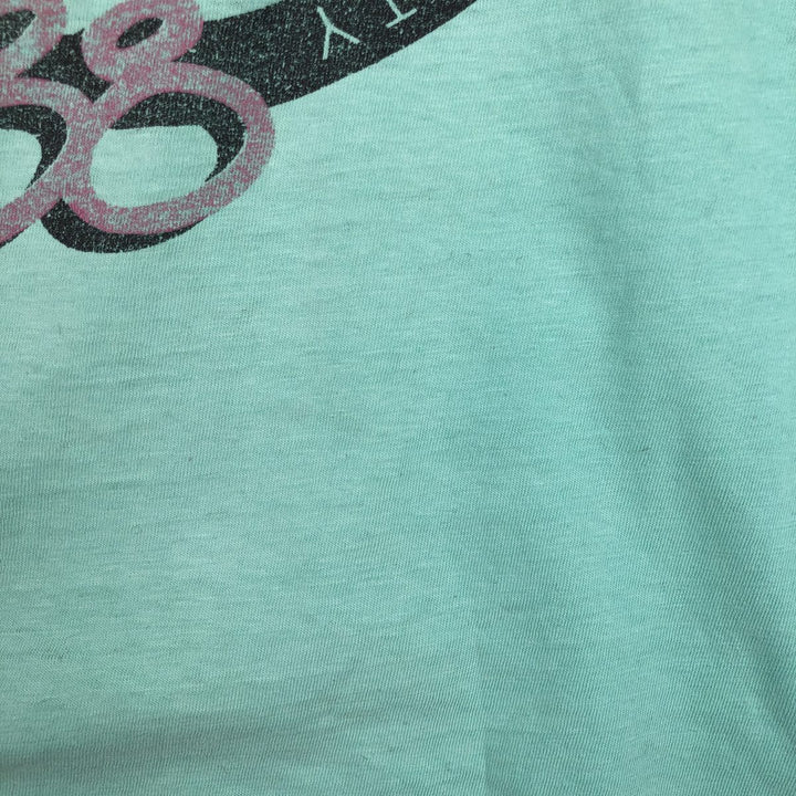 Vintage 1980'S Hanes BEEFY-T Blue Tag College T-Shirt, Made in USA, Men's Size XL cotton Mint green Vintage Second Hand