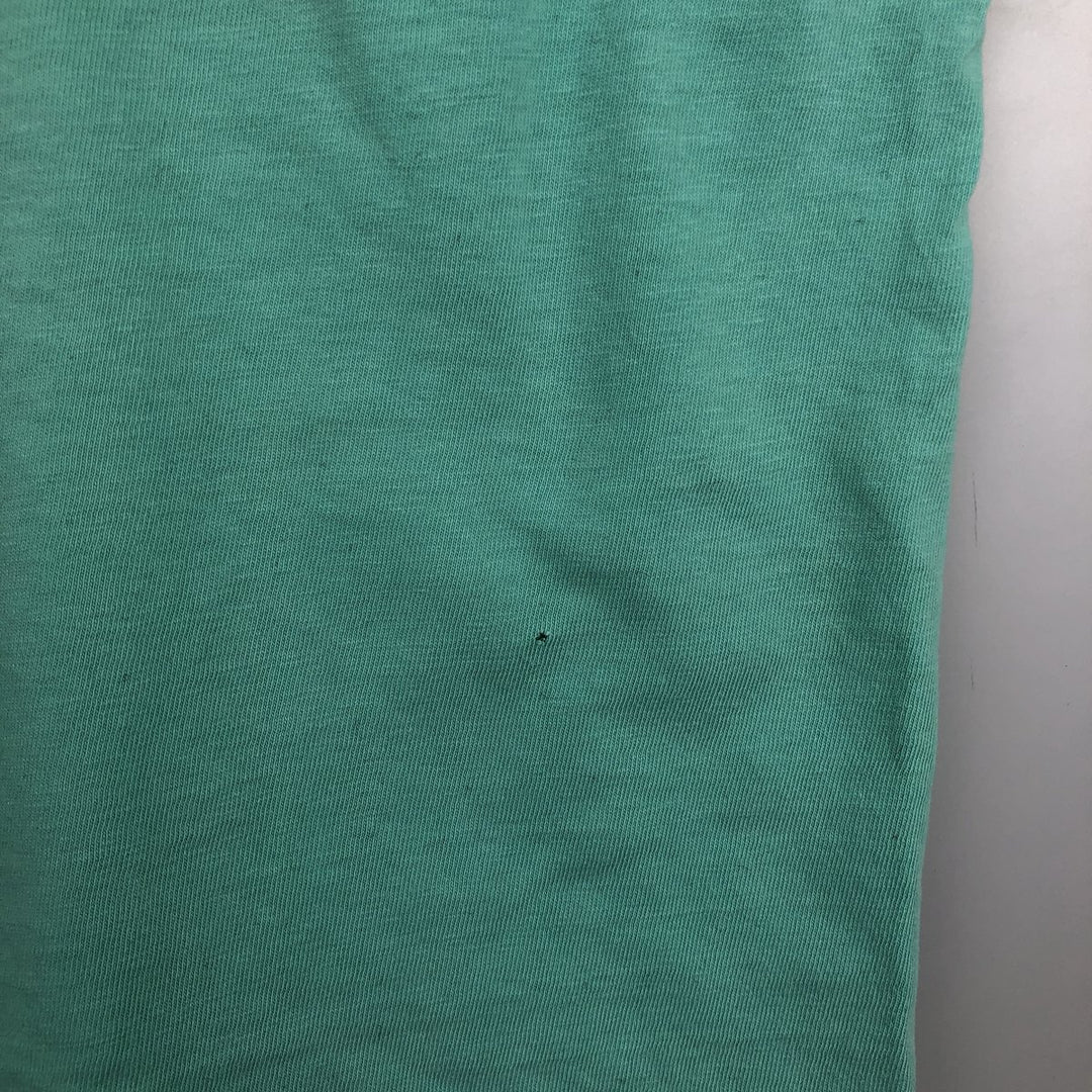 Vintage 1980'S Hanes BEEFY-T Blue Tag College T-Shirt, Made in USA, Men's Size XL cotton Mint green Vintage Second Hand